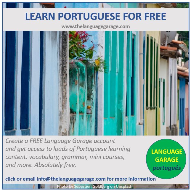 Learn Portuguese. Portuguese Lessons. Portuguese vocabulary. Free