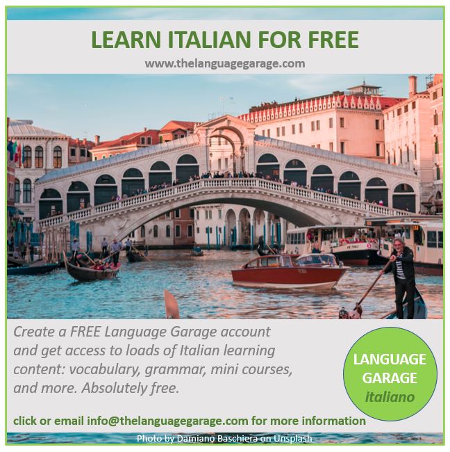 Learn Italian. Italian Lessons. Free Italian Language
