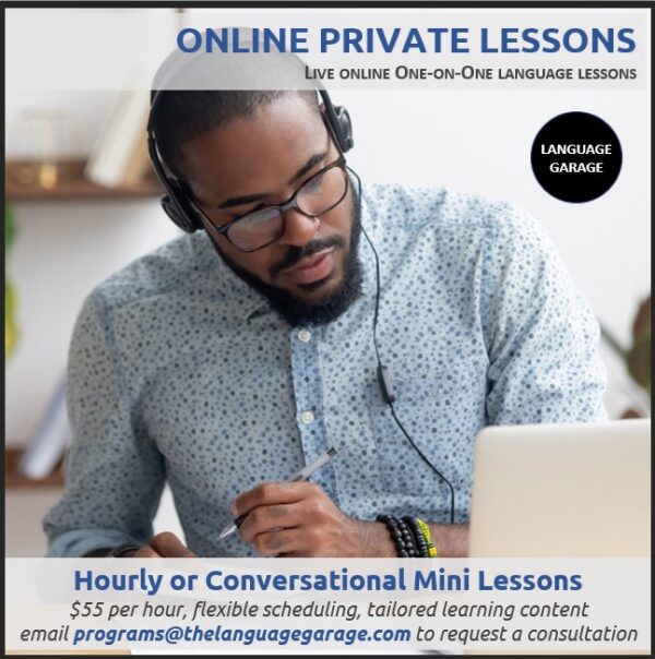 online private language lessons